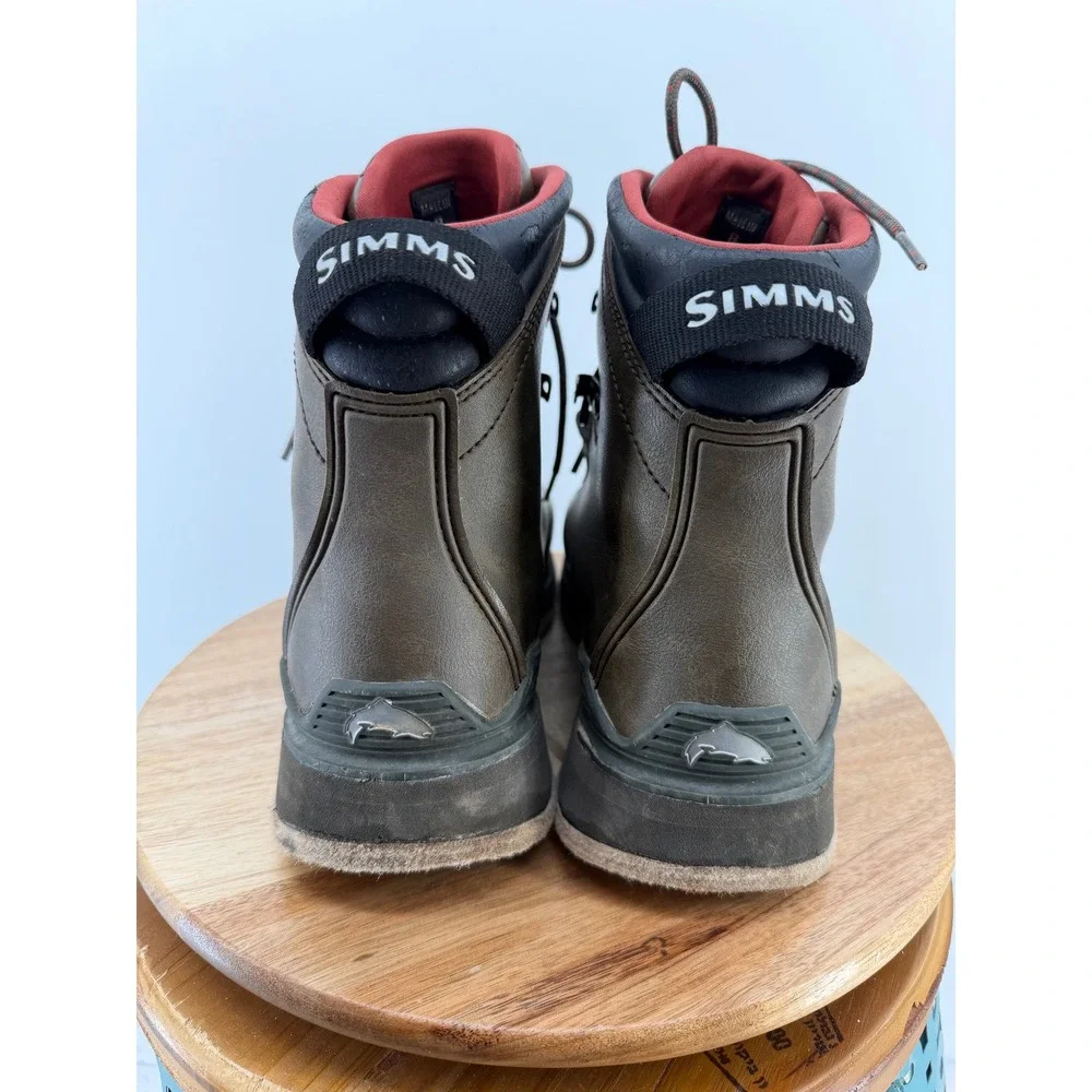 Simms Freestone Wading Boots Mens 8‎ Brown Felt Sole Fly Fishing Gear 23914-00